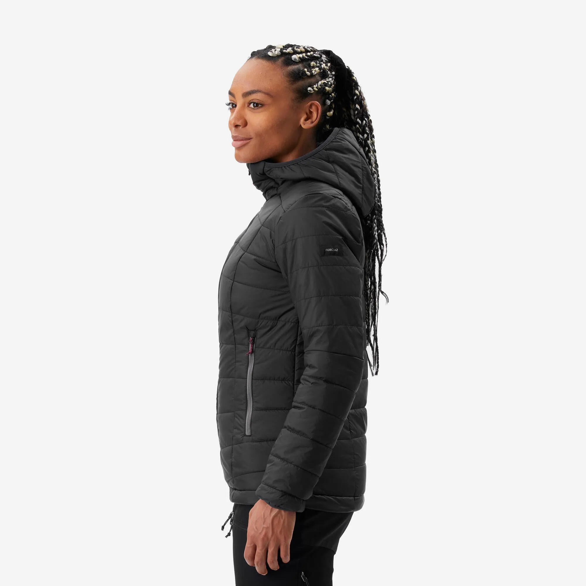 Outdoor Decathlon Clothing Forclaz Women's MT100 Hooded Synthetic Jacket
