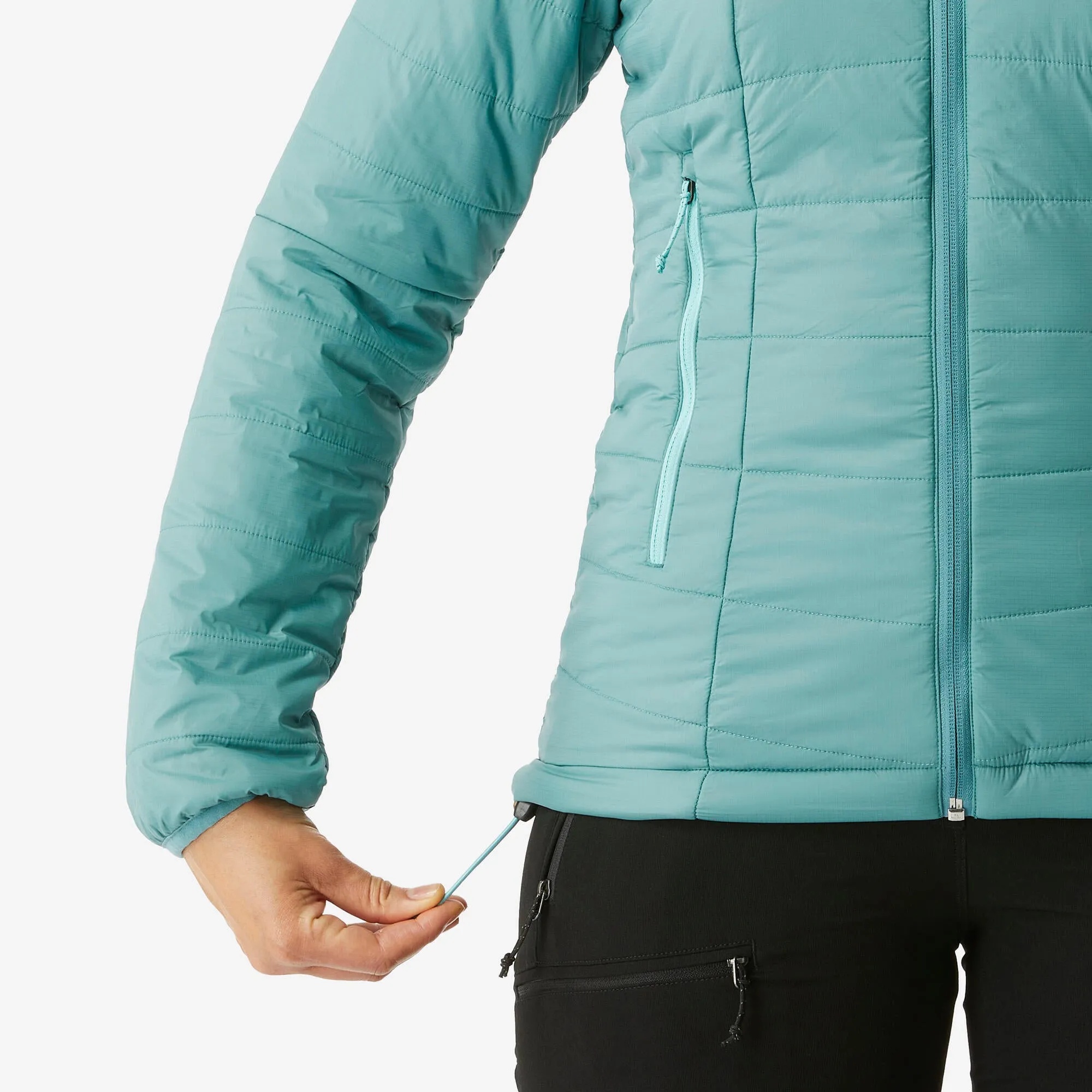 Outdoor Decathlon Clothing Forclaz Women's MT100 Hooded Synthetic Jacket