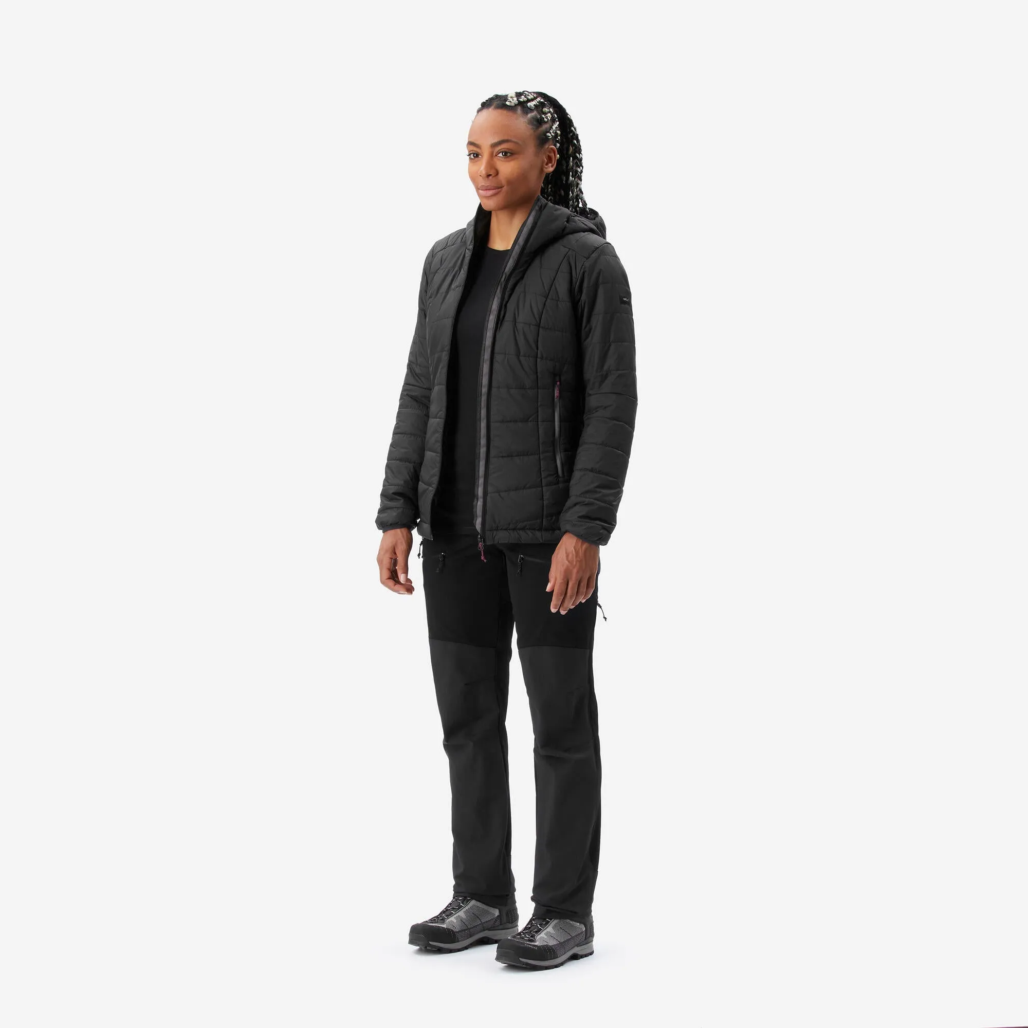 Outdoor Decathlon Clothing Forclaz Women's MT100 Hooded Synthetic Jacket