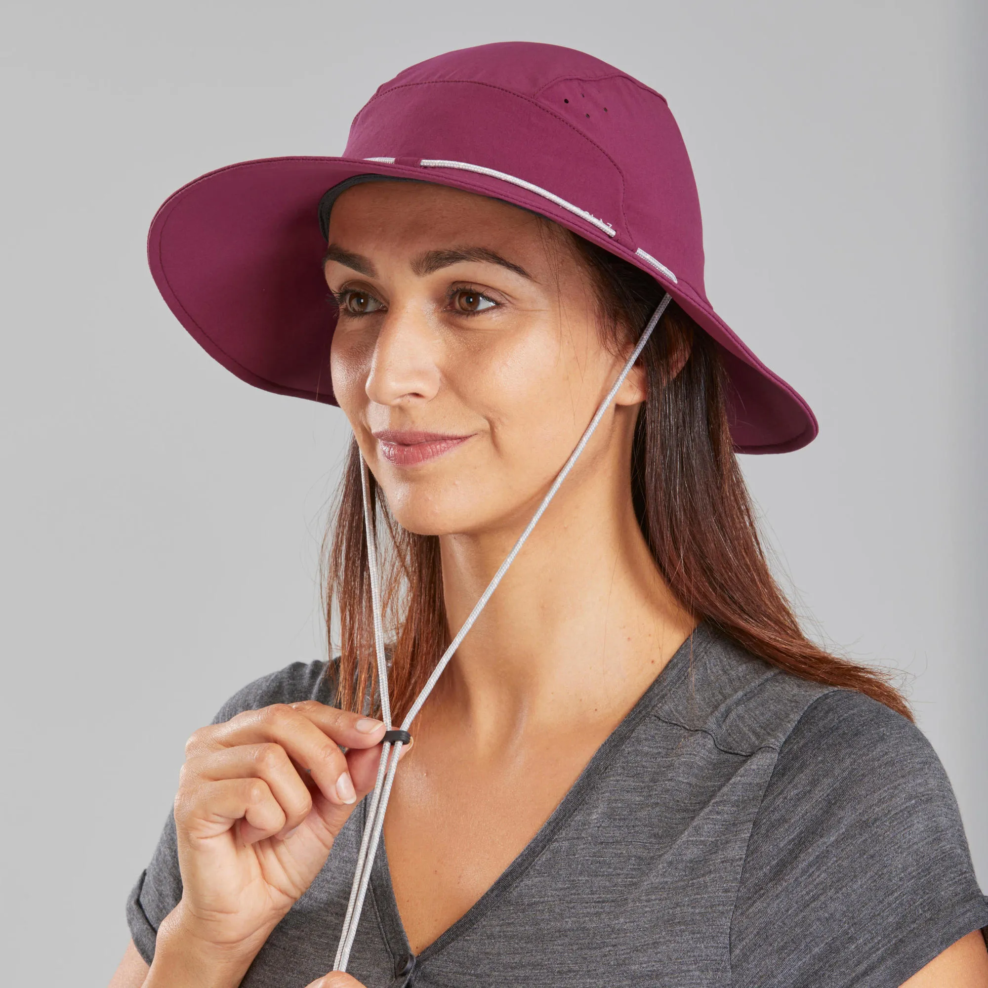 Outdoor Decathlon Clothing Forclaz Women's MT500 UPF 50  Hiking Hat