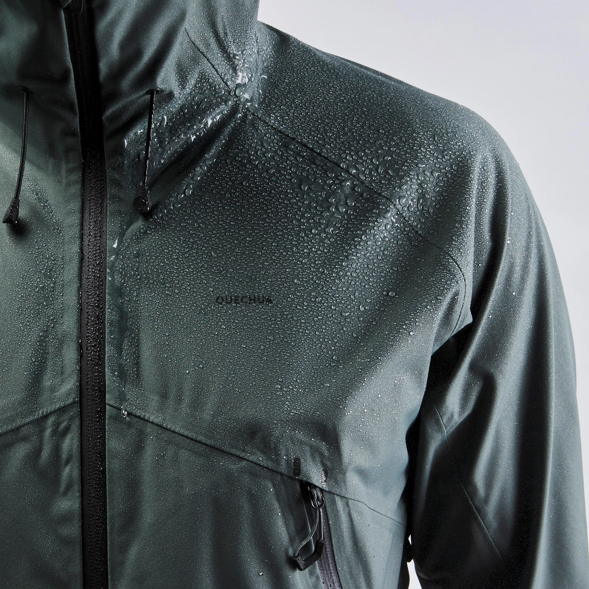 Outdoor Decathlon Clothing Quechua Men's Hiking Lightweight Waterproof Jacket MH500