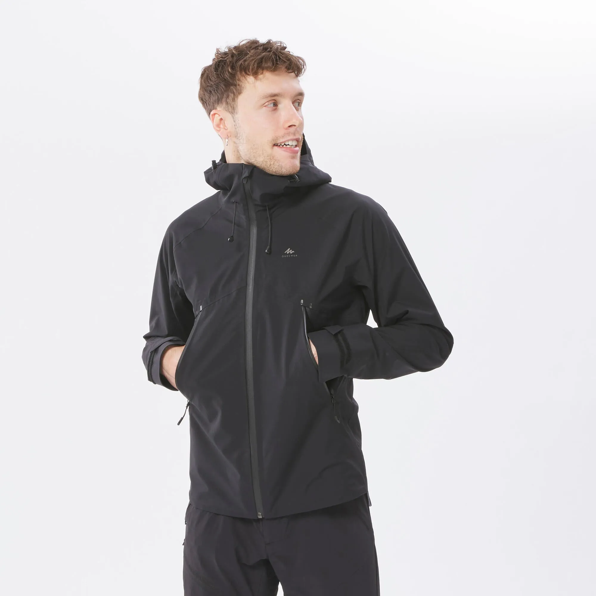 Outdoor Decathlon Clothing Quechua Men's Hiking Lightweight Waterproof Jacket MH500