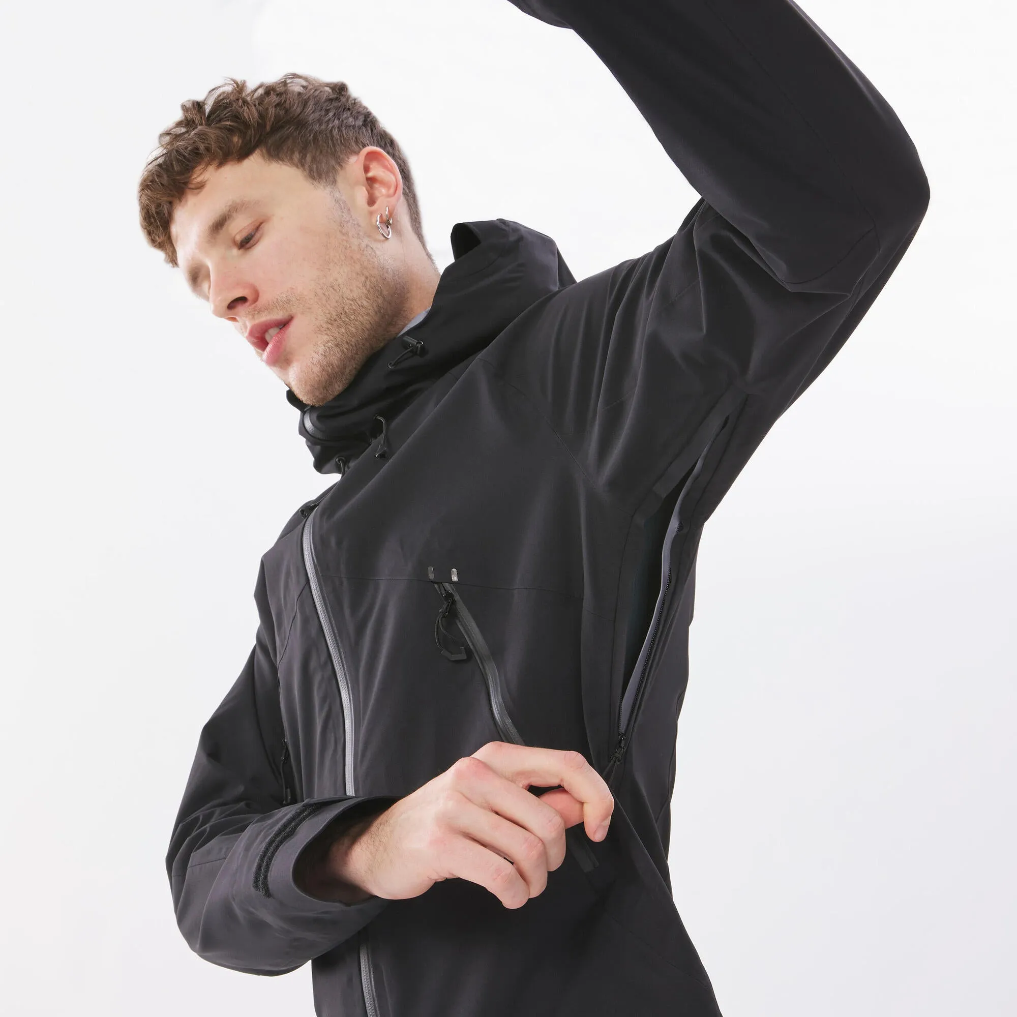 Outdoor Decathlon Clothing Quechua Men's Hiking Lightweight Waterproof Jacket MH500