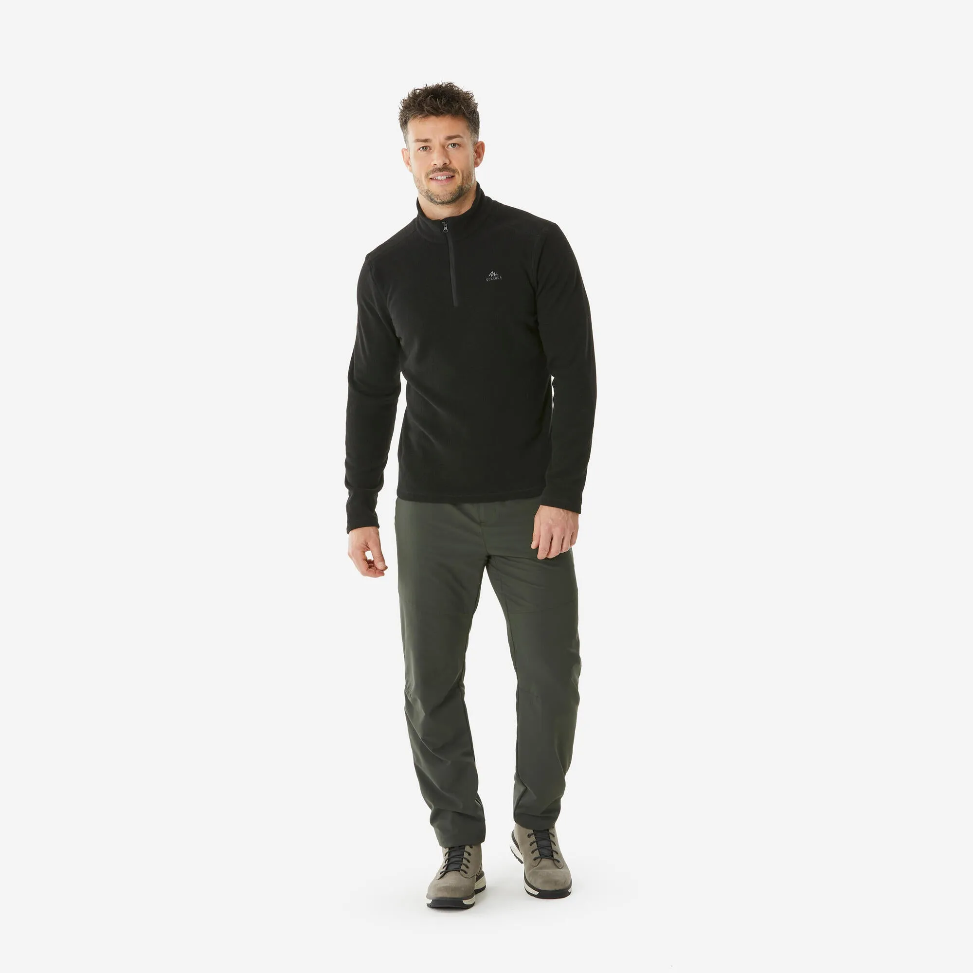 Outdoor Decathlon Clothing Quechua Men's MH100 Hiking Fleece