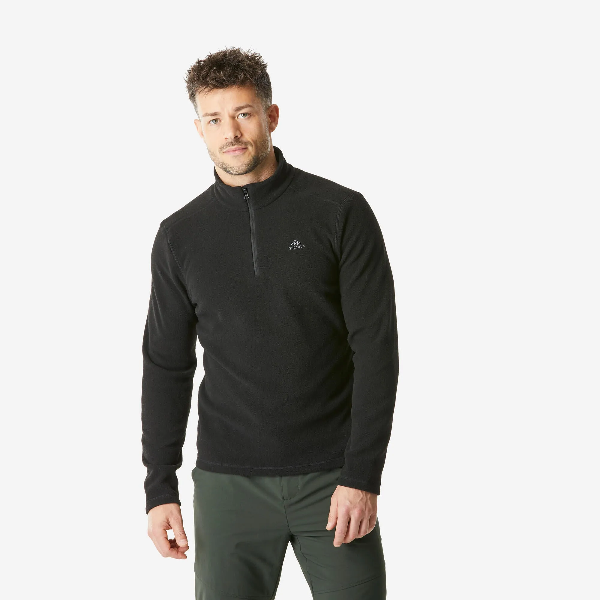 Outdoor Decathlon Clothing Quechua Men's MH100 Hiking Fleece