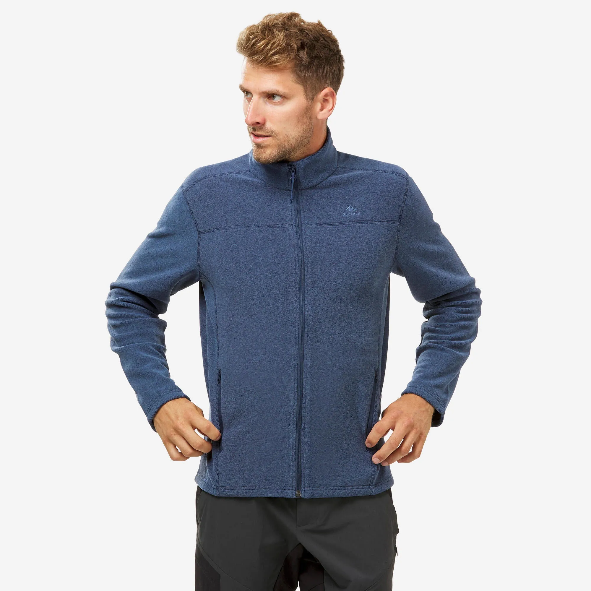 Outdoor Decathlon Clothing Quechua Men's MH120 Fleece Hiking Jacket