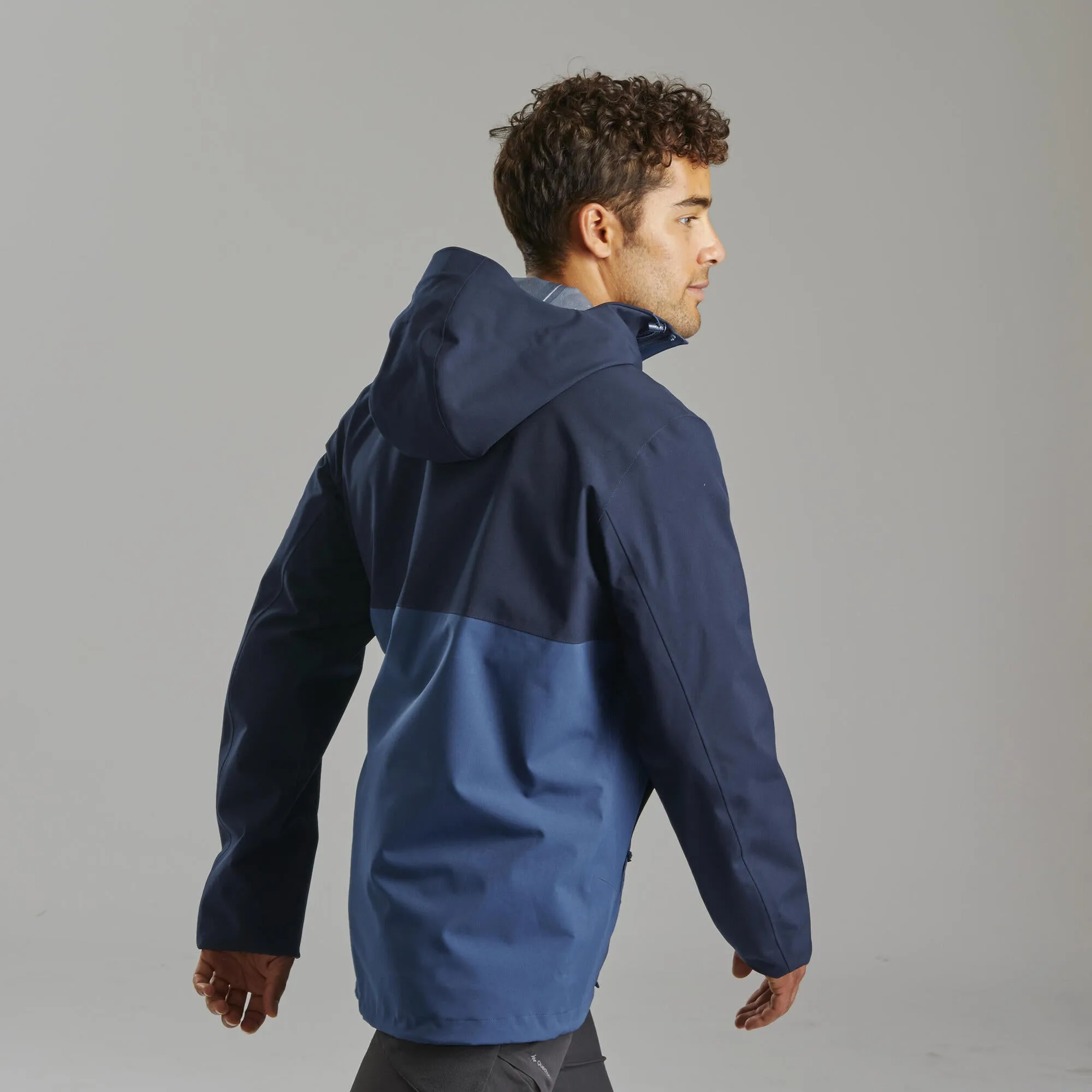 Outdoor Decathlon Clothing Quechua Men's MH150 Waterproof Rain Jacket