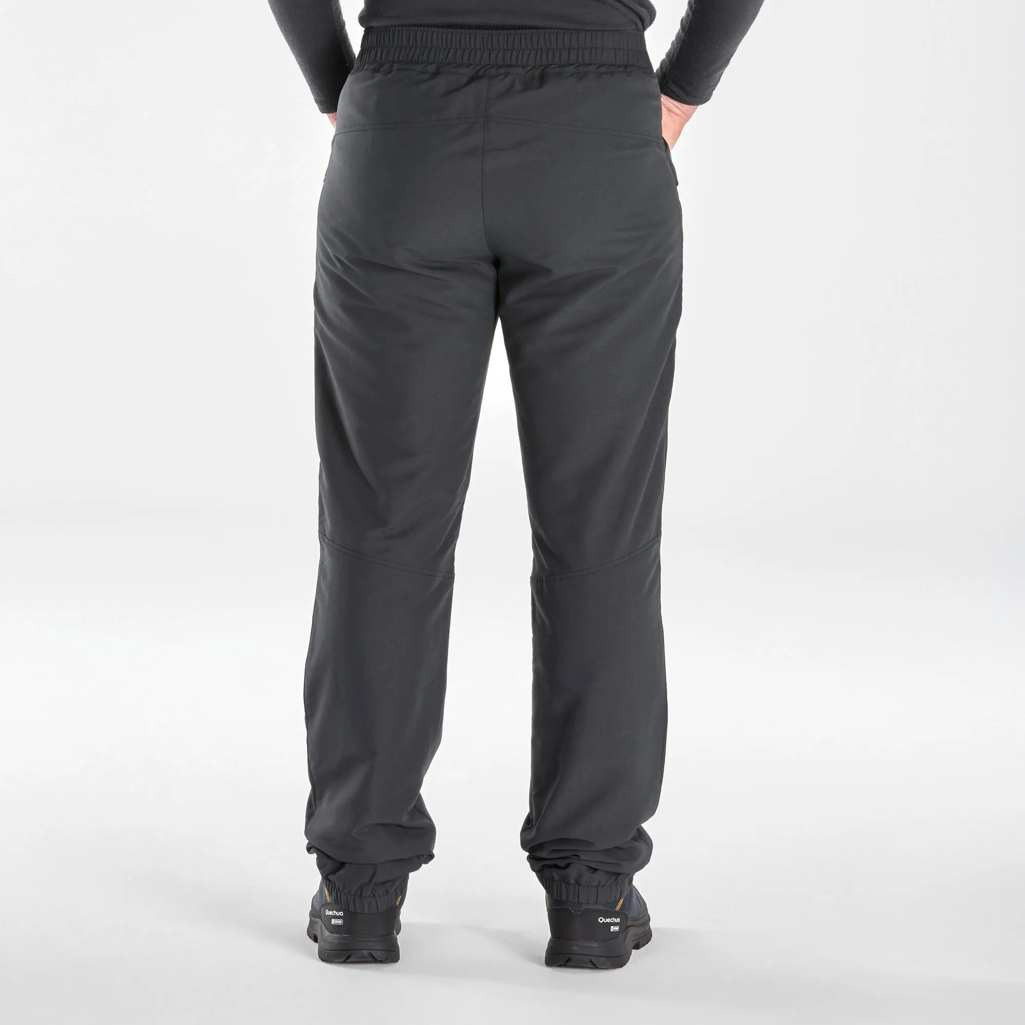 Outdoor Decathlon Clothing Quechua Men's Warm Water-repellent Hiking Pants SH100