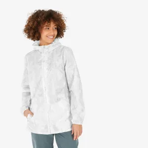 Outdoor Decathlon Clothing Quechua Women's Raincut Full Zip Windproof and Water-repellent Rain Jacket