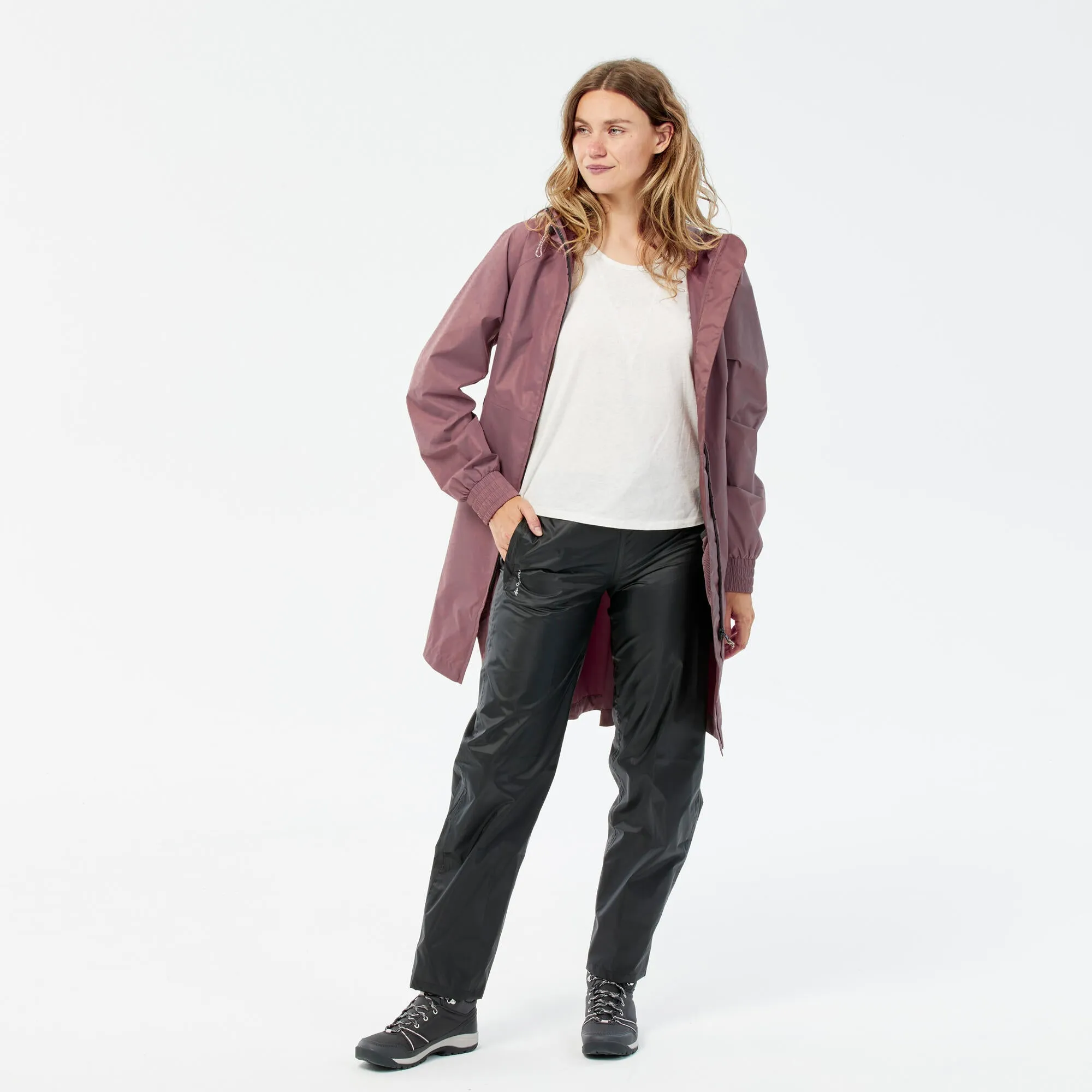Outdoor Decathlon Clothing Quechua Women's Raincut Waterproof Over-Pants
