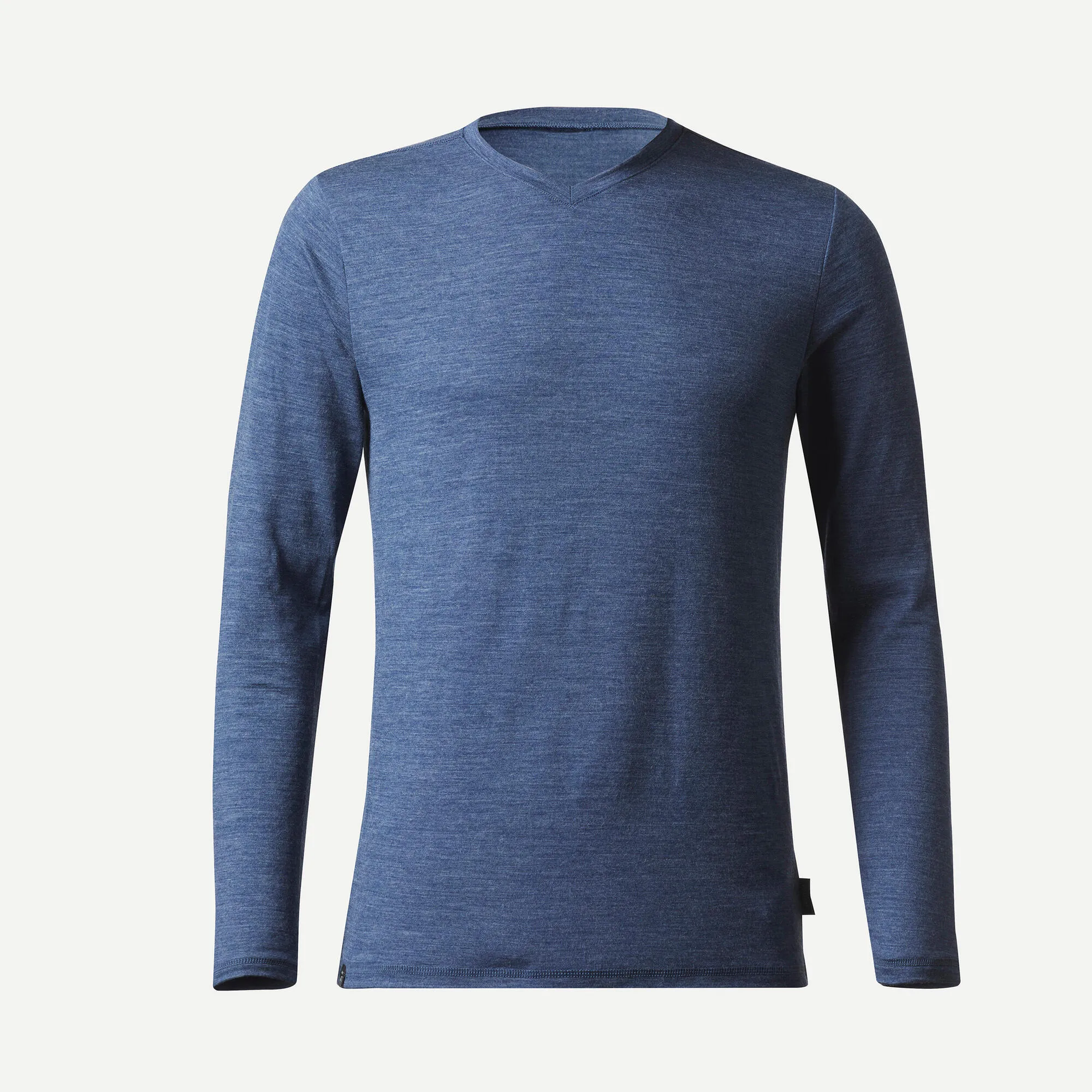 Outdoor Decathlon Clothing Simond  Men's Travel 500 Merino Wool Long-sleeve Shirt