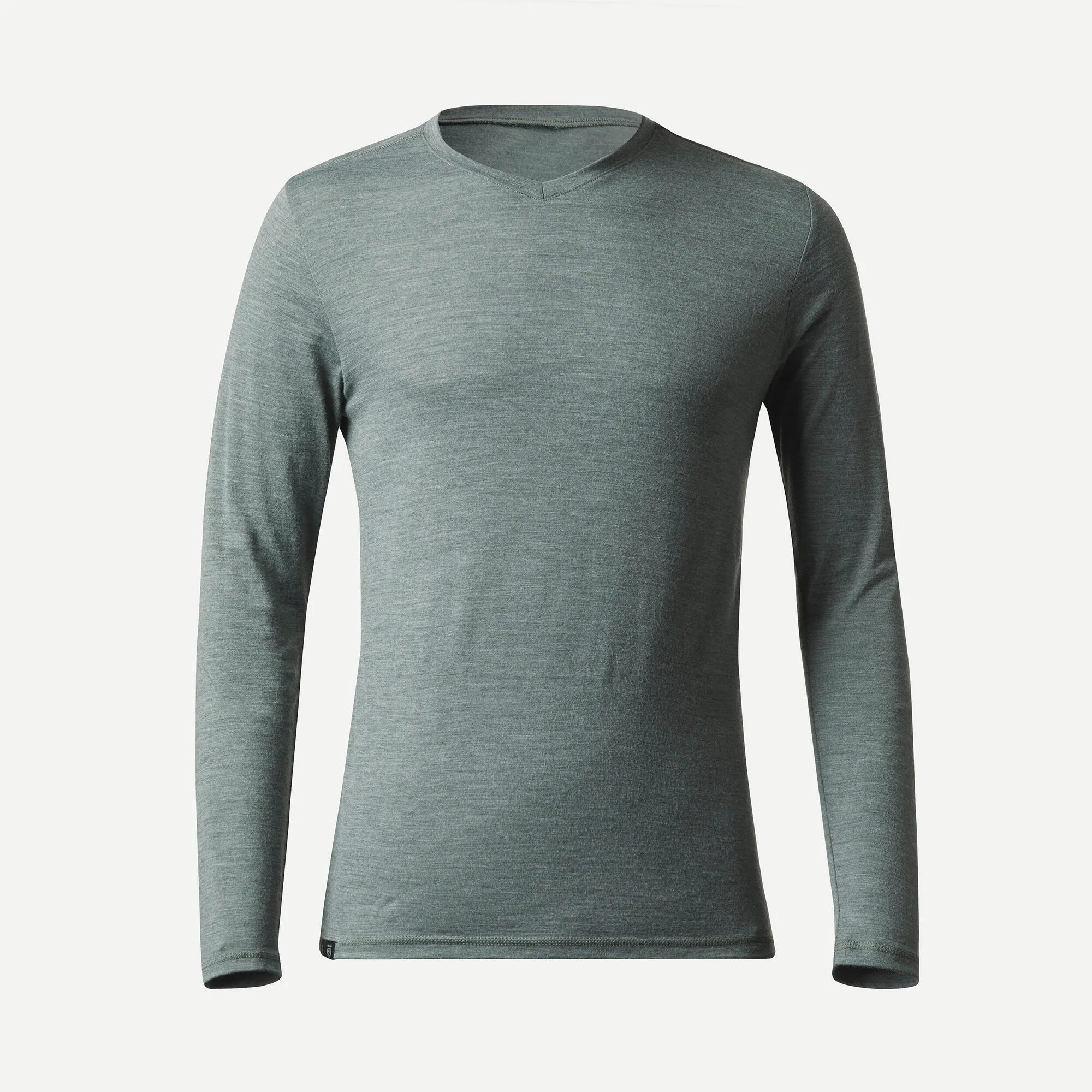 Outdoor Decathlon Clothing Simond  Men's Travel 500 Merino Wool Long-sleeve Shirt