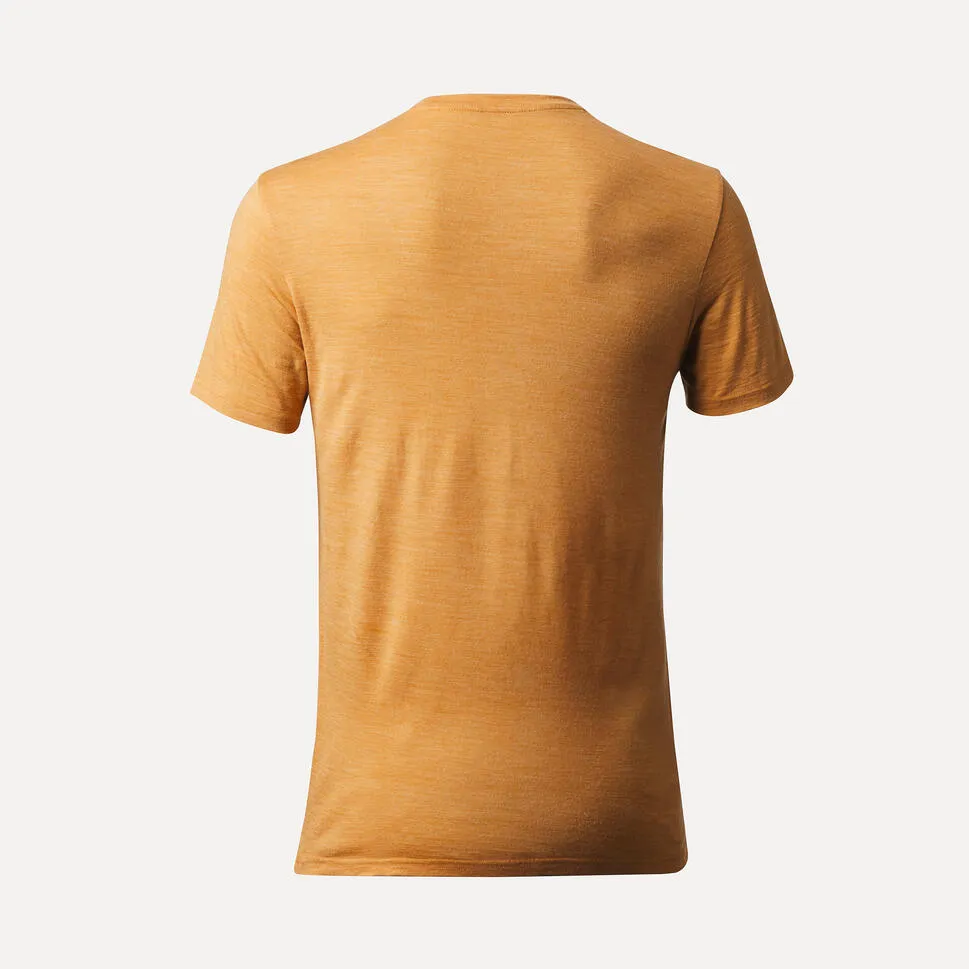 Outdoor Decathlon Clothing Simond  Men's Travel 500 Merino Wool T-Shirt