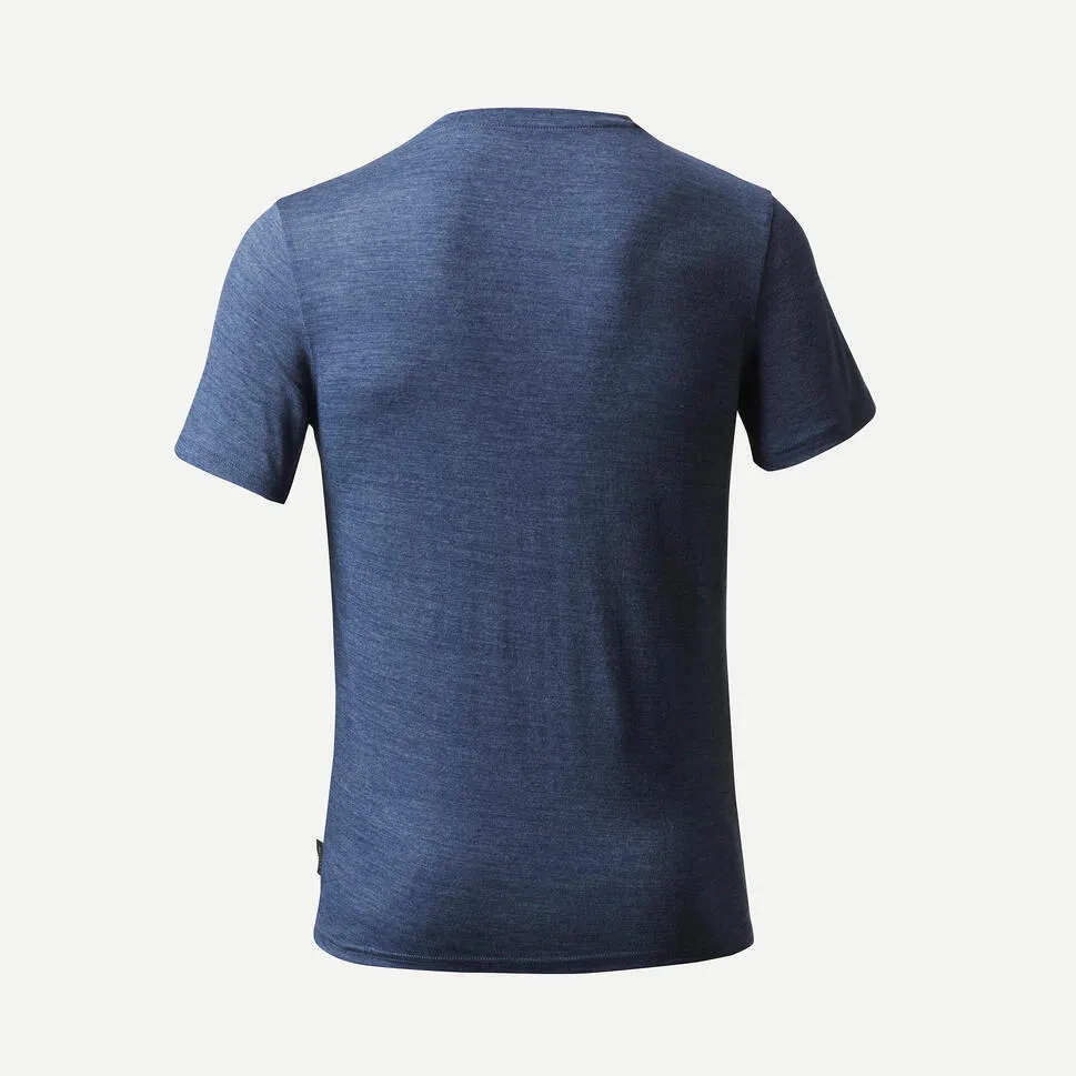 Outdoor Decathlon Clothing Simond  Men's Travel 500 Merino Wool T-Shirt