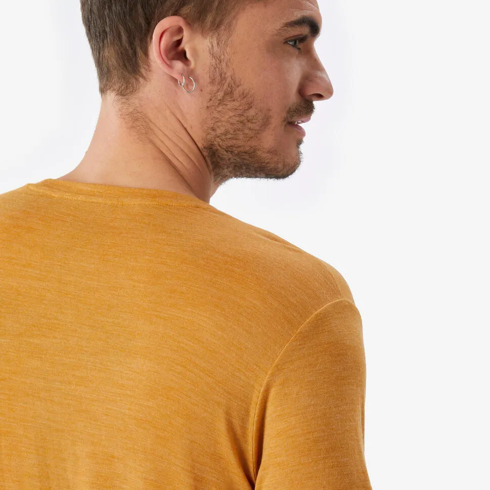 Outdoor Decathlon Clothing Simond  Men's Travel 500 Merino Wool T-Shirt