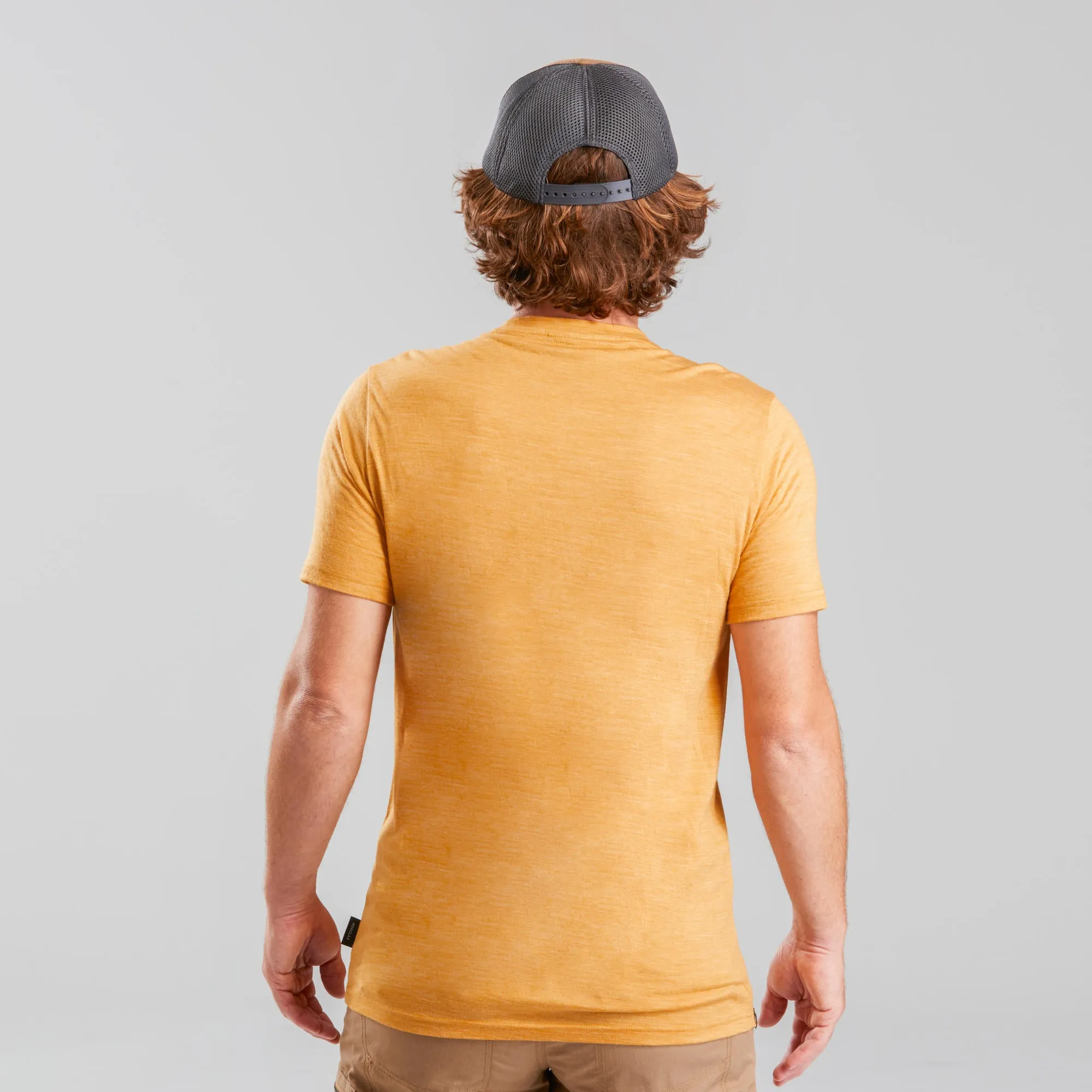 Outdoor Decathlon Clothing Simond  Men's Travel 500 Merino Wool T-Shirt