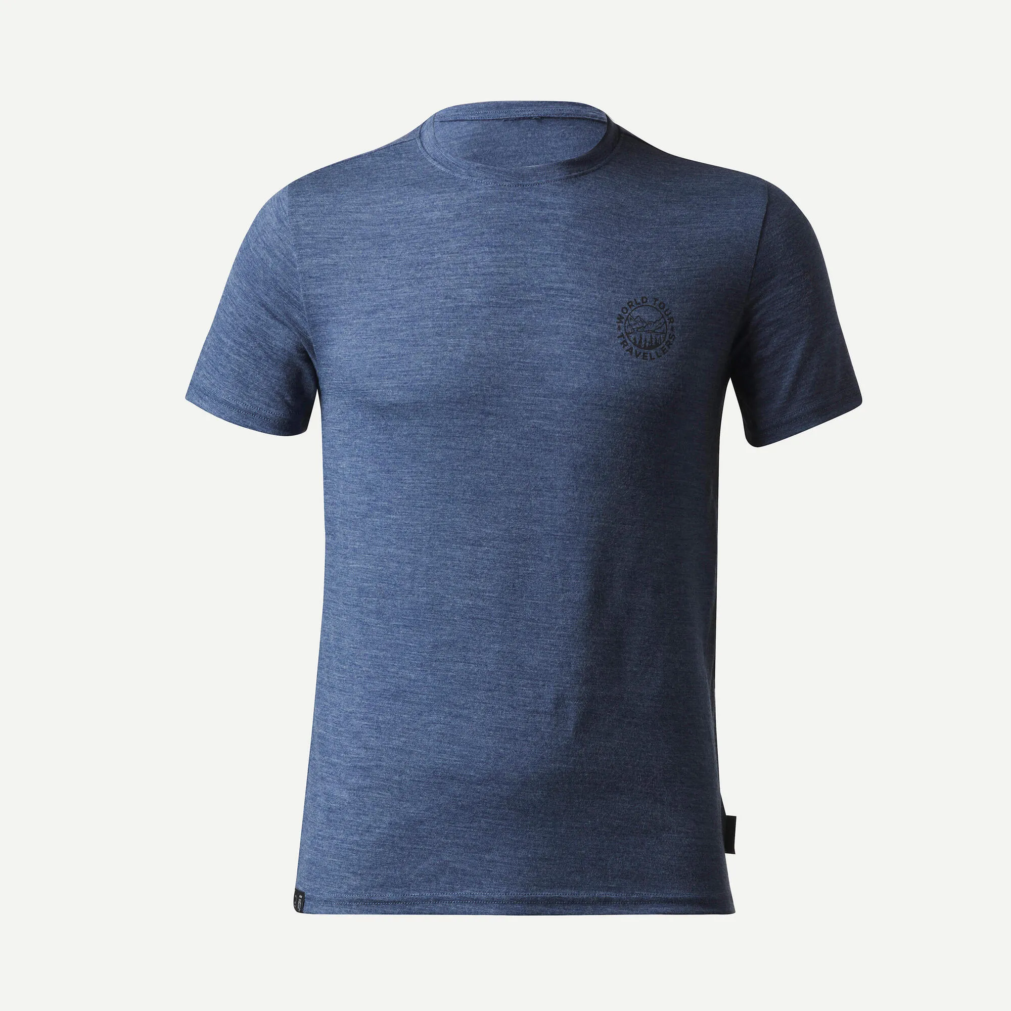 Outdoor Decathlon Clothing Simond  Men's Travel 500 Merino Wool T-Shirt