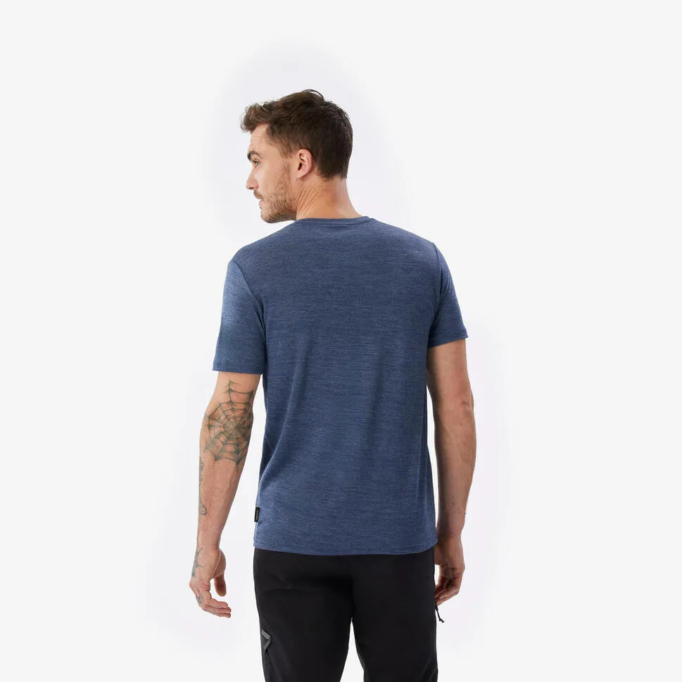 Outdoor Decathlon Clothing Simond  Men's Travel 500 Merino Wool T-Shirt