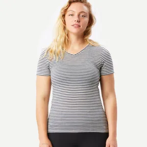Outdoor Decathlon Clothing Simond  Women's Travel 500 Merino Wool T-Shirt