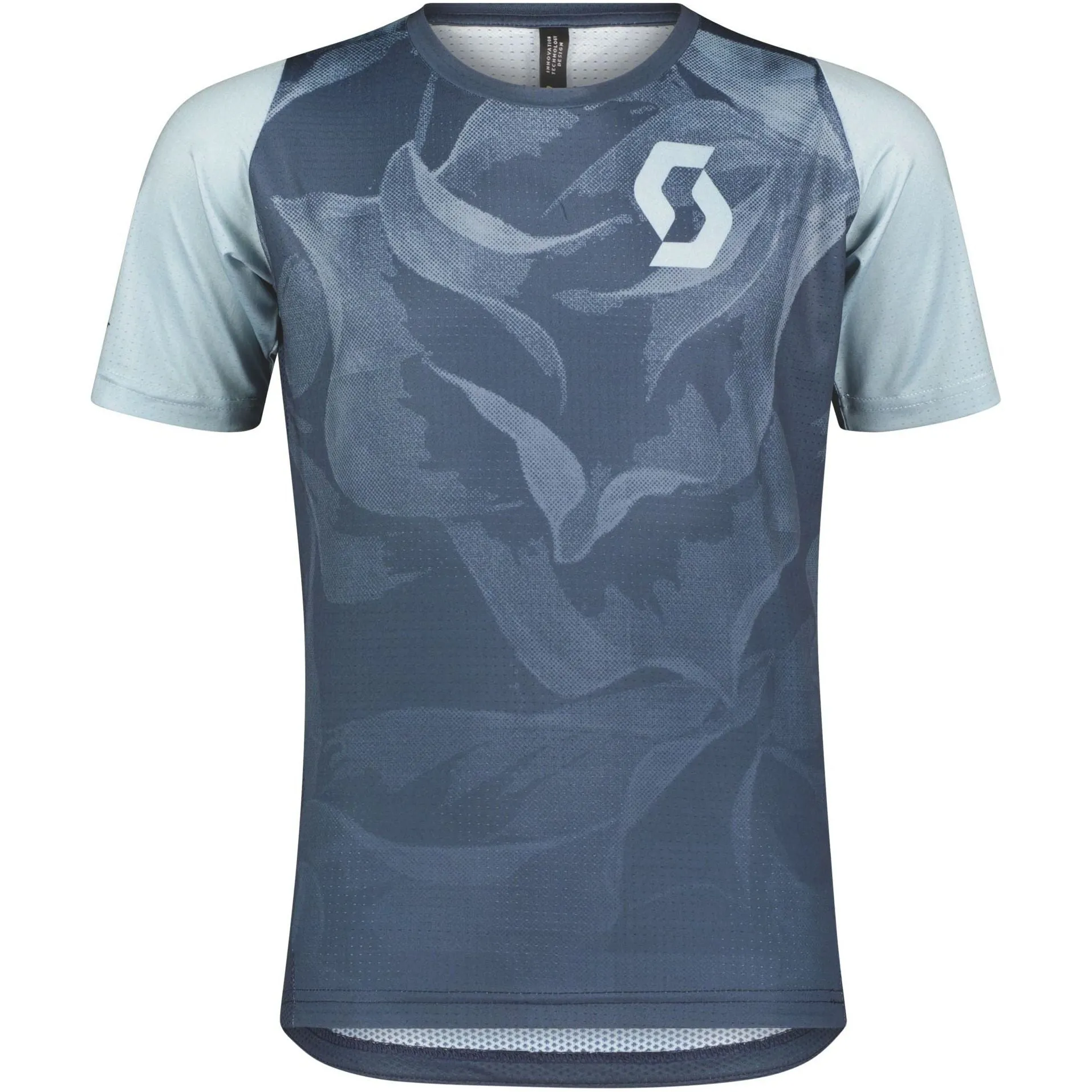 Outdoor Scott Scott Trail 20 Short Sleeve Junior Cycling Jersey - Blue