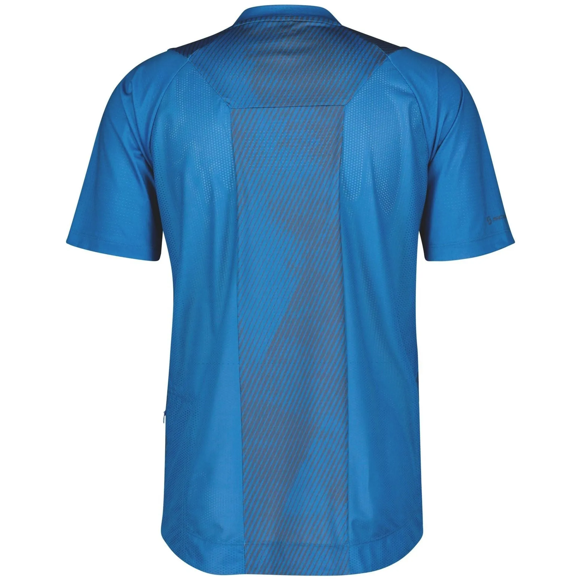 Outdoor Scott Scott Trail Vertic Zip Short Sleeve Mens Cycling Jersey - Blue
