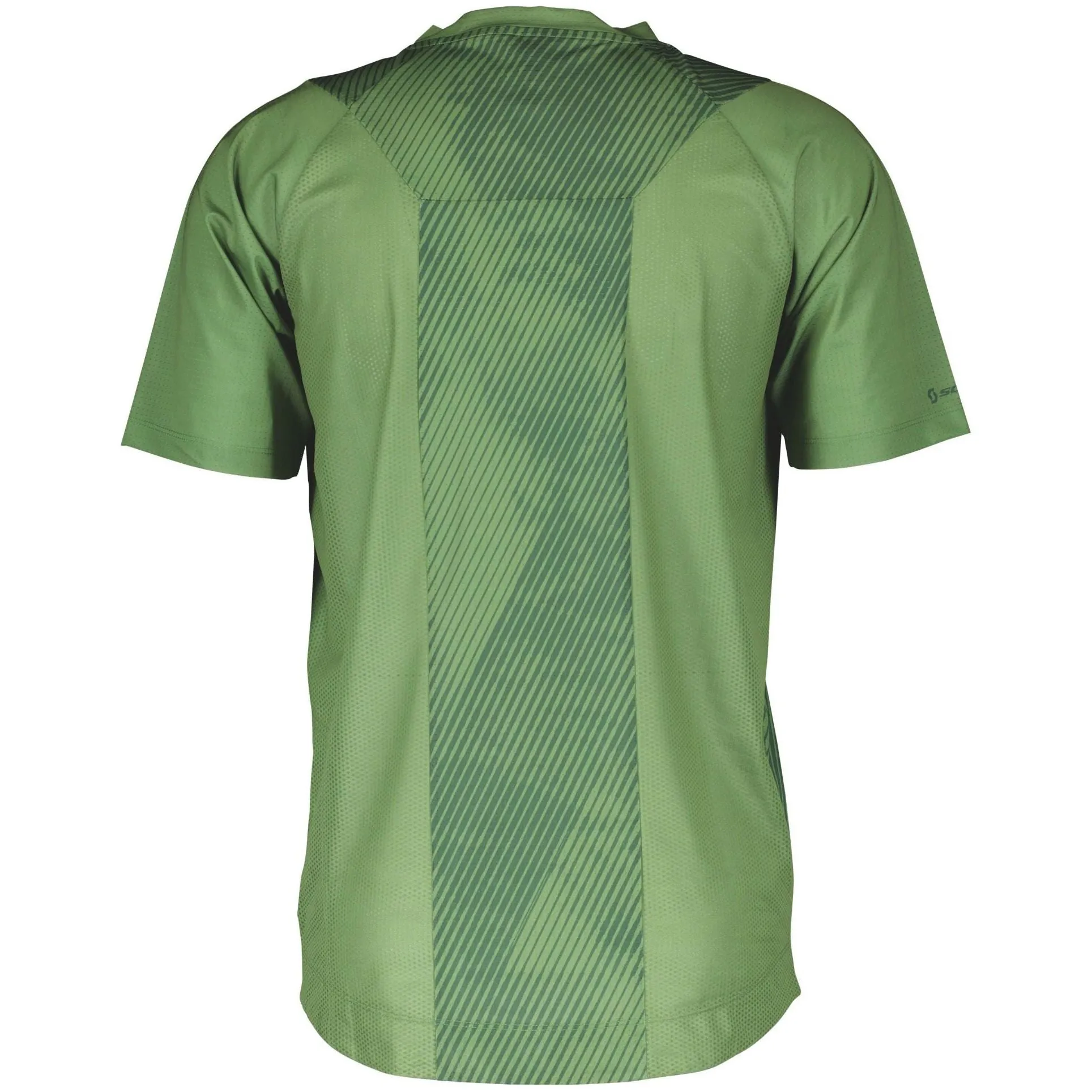 Outdoor Scott Scott Trail Vertic Zip Short Sleeve Mens Cycling Jersey - Green