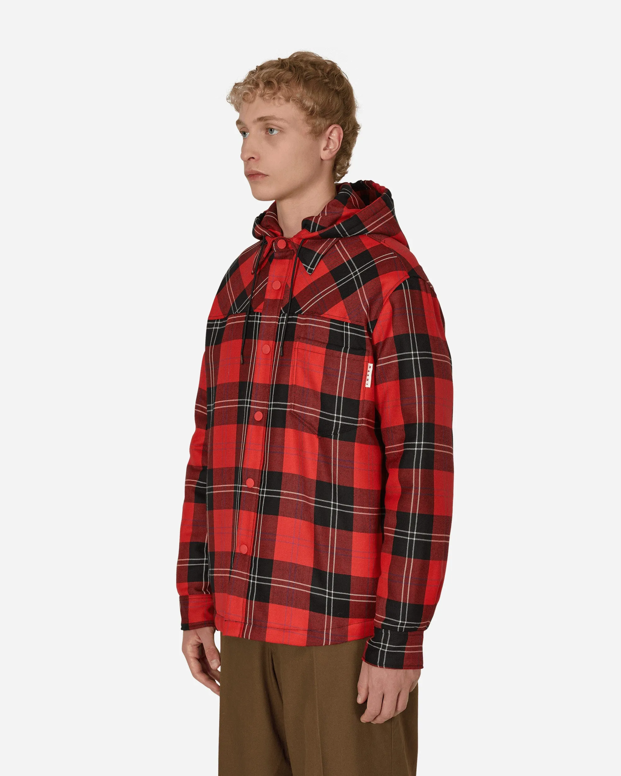 Padded Overshirt Red