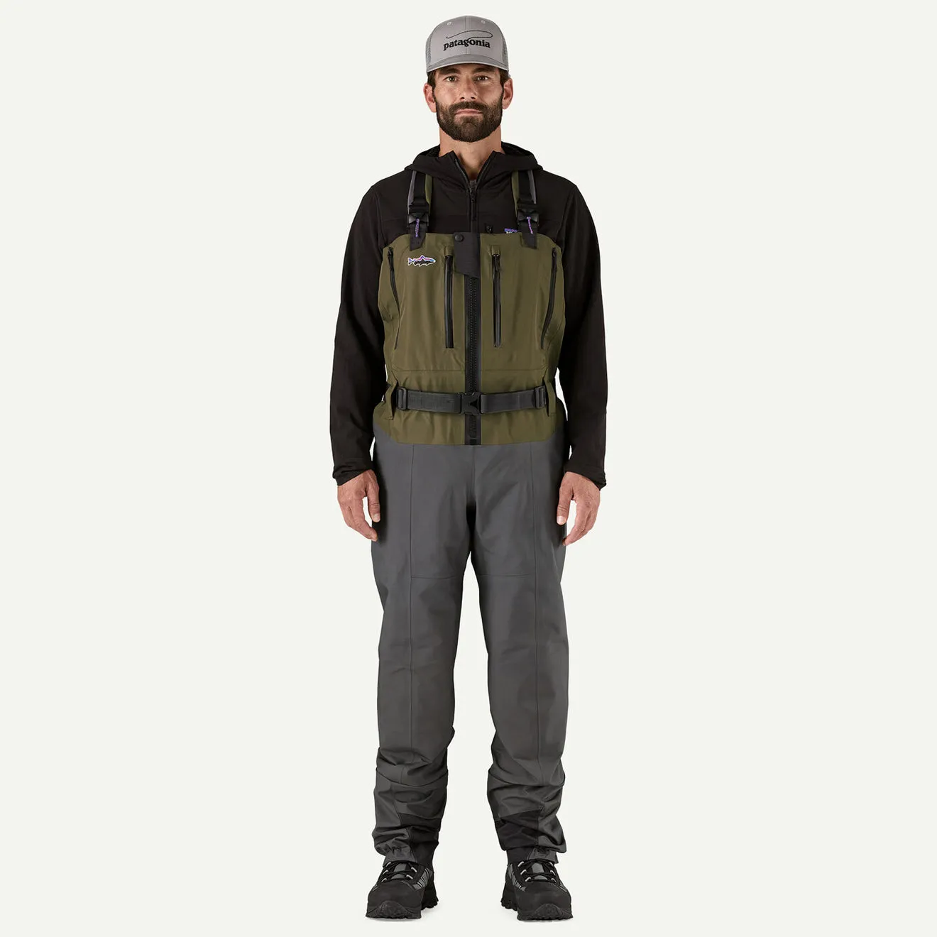 Patagonia Swiftcurrent Expedition Zip Front Waders Basin Green Patagonia Outdoor