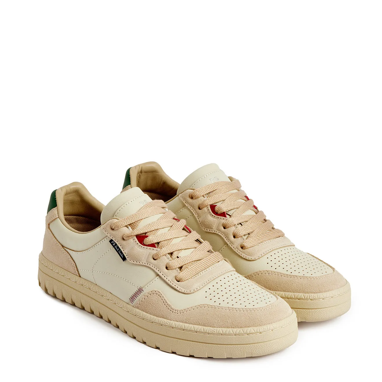 Paul Smith Shoe Ellis White Green Tab