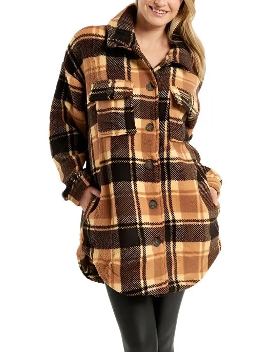 Plaid Fleece Jacket