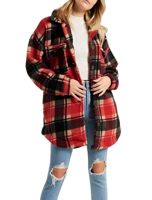 Plaid Fleece Jacket