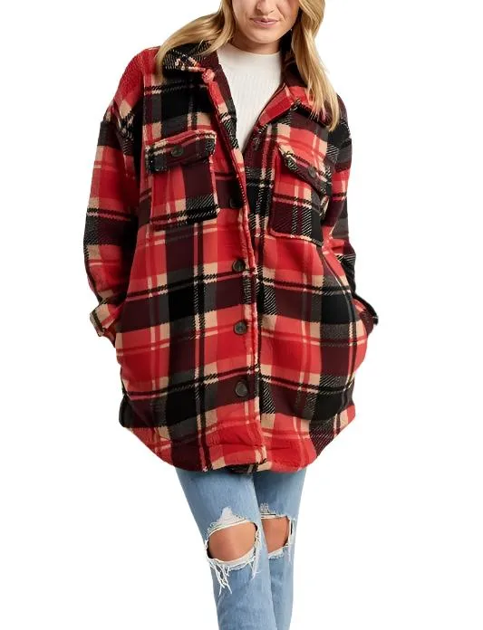 Plaid Fleece Jacket