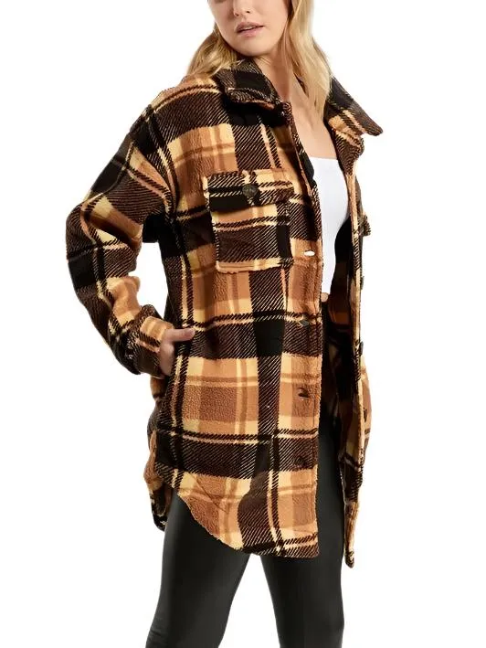 Plaid Fleece Jacket