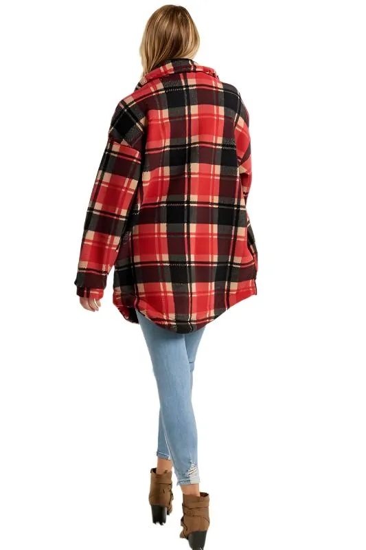 Plaid Fleece Jacket