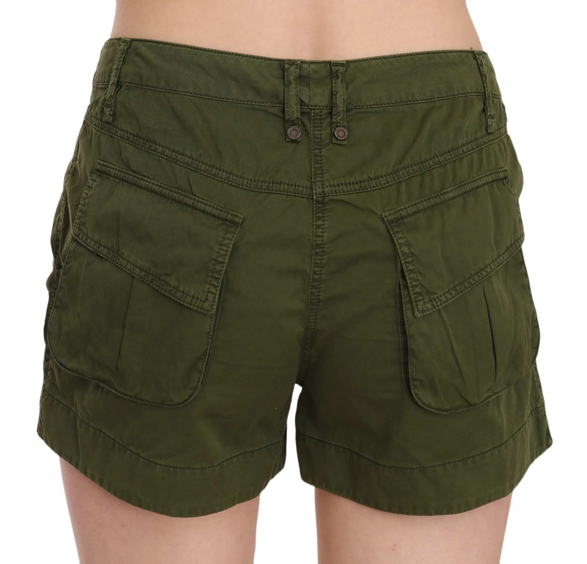 PLEIN SUD Emerald Mid Waist Cotton Women's Shorts