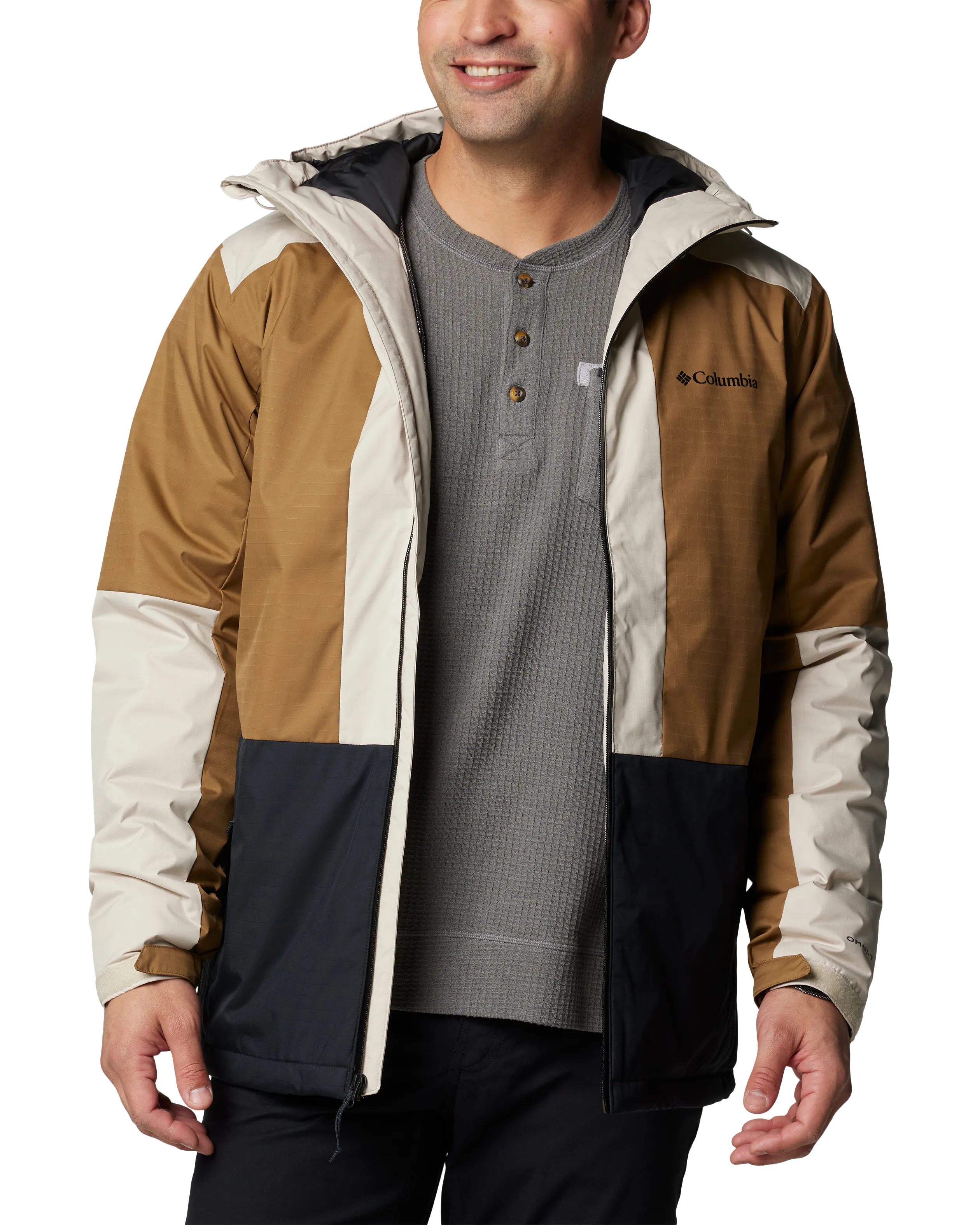Point Park II Insulated Jacket in Dark Stone, Delta & Black