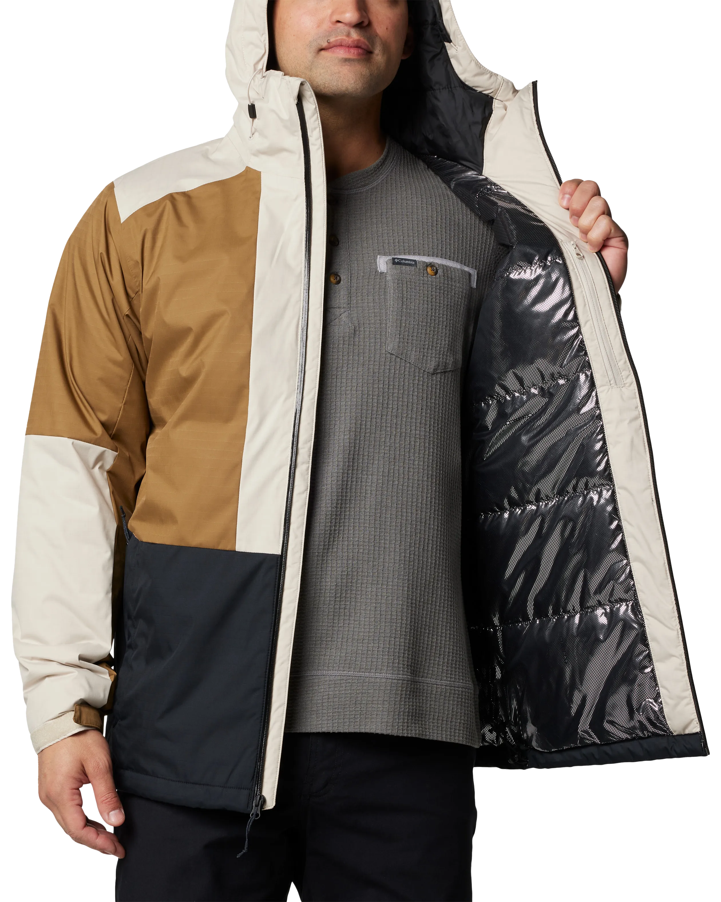Point Park II Insulated Jacket in Dark Stone, Delta & Black