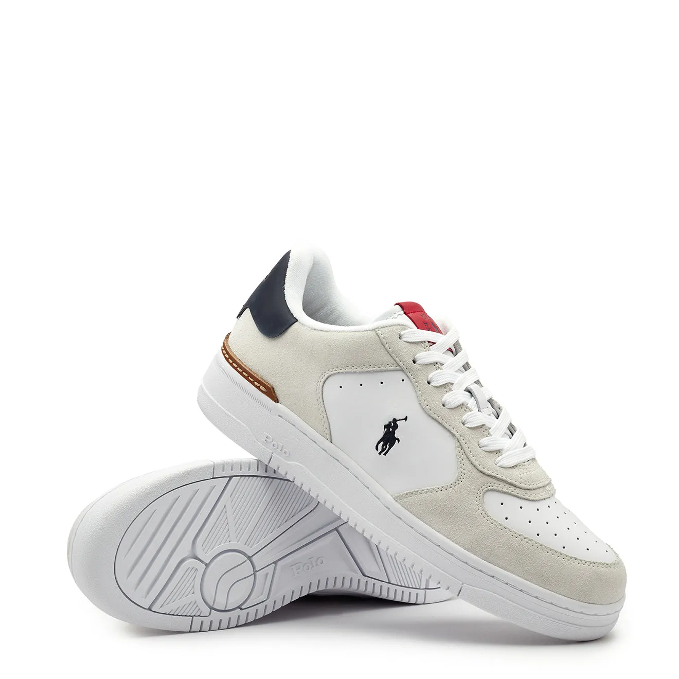 Polo Ralph Lauren Masters Court Leather Trainer White / Navy