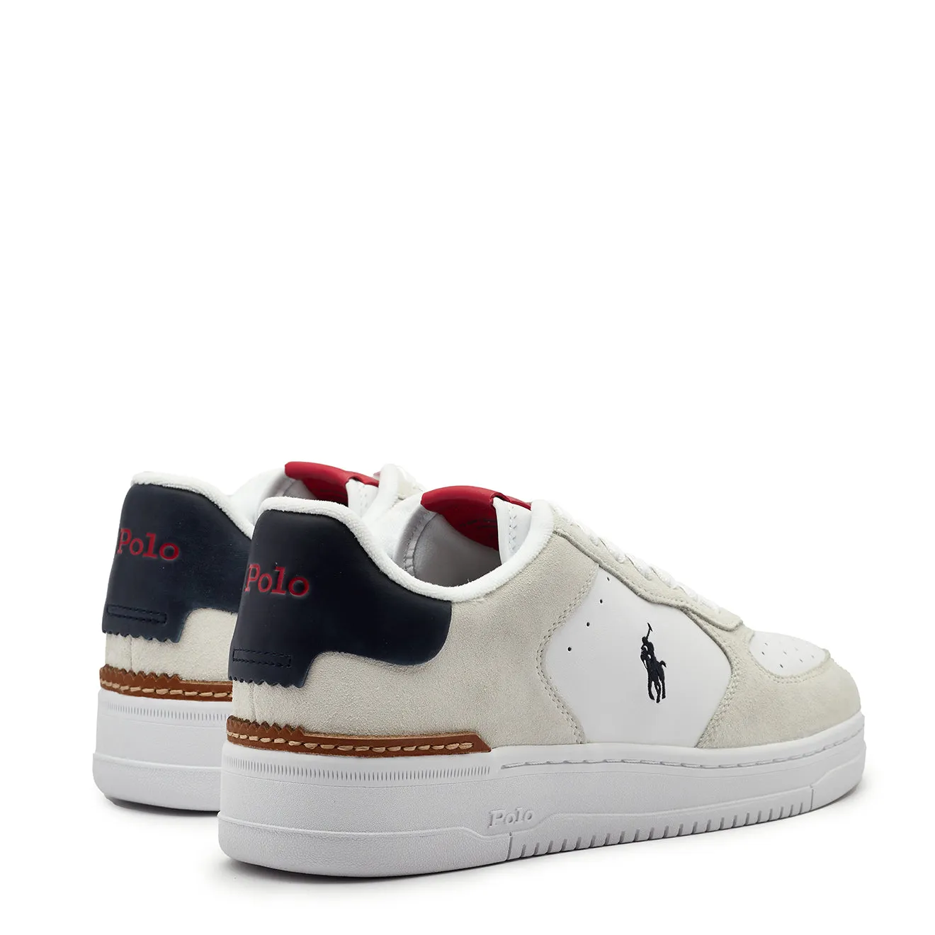 Polo Ralph Lauren Masters Court Leather Trainer White / Navy