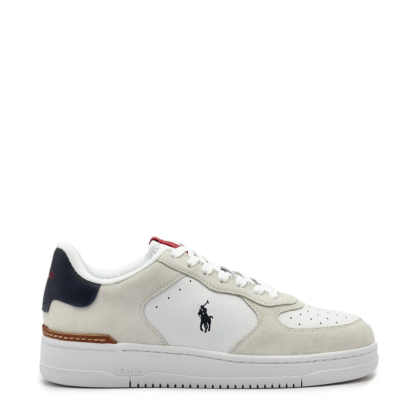 Polo Ralph Lauren Masters Court Leather Trainer White / Navy