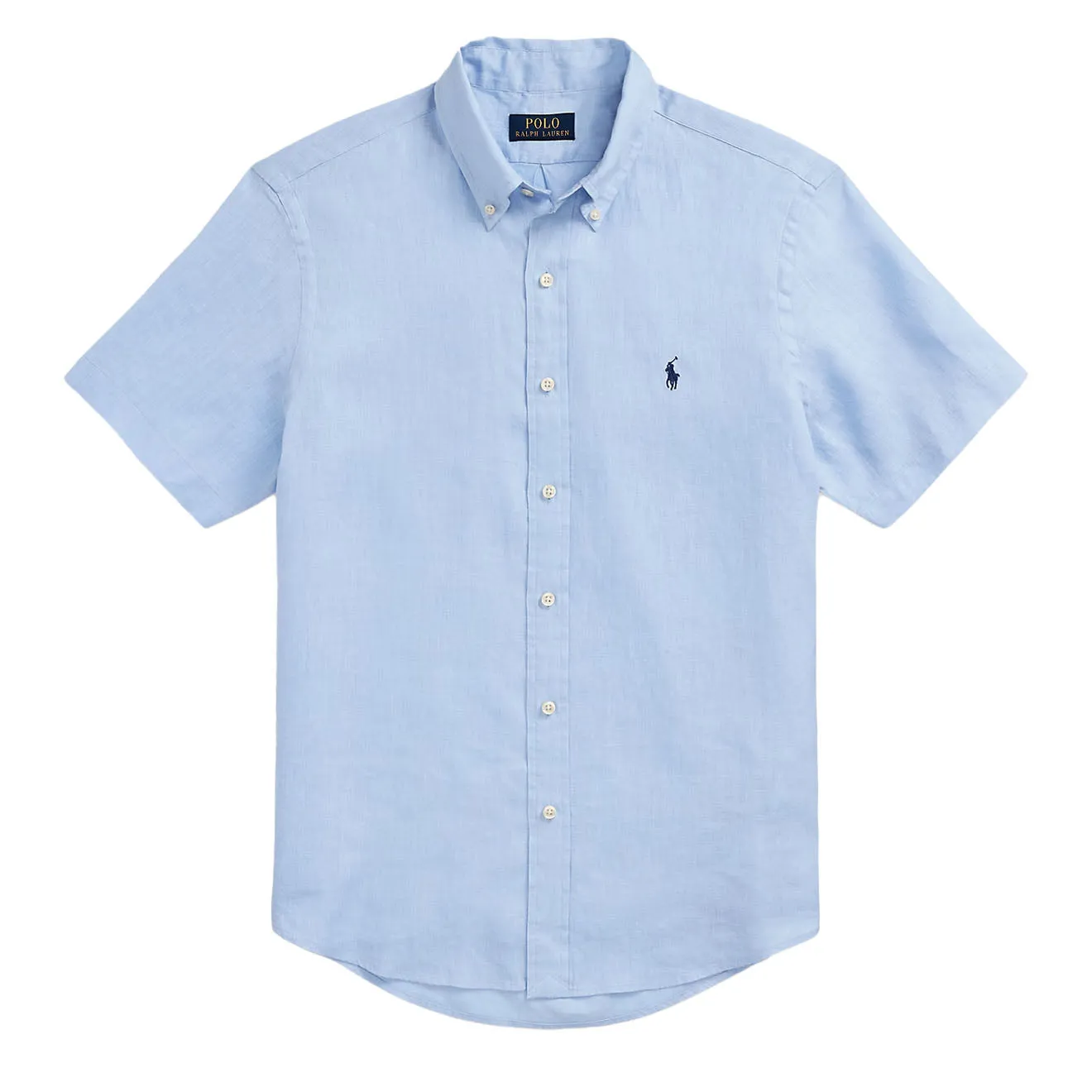 Polo Ralph Lauren Short Sleeve Sport Shirt Custom Office Blue