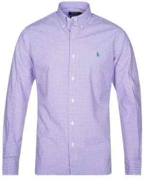 Poplin Long Sleeve Sport Shirt Lavender