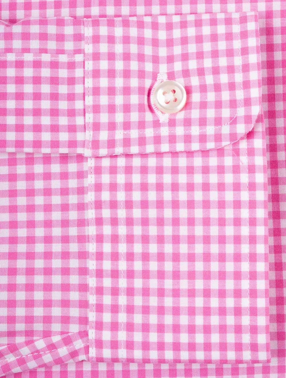 Poplin Long Sleeve Sport Shirt Pink