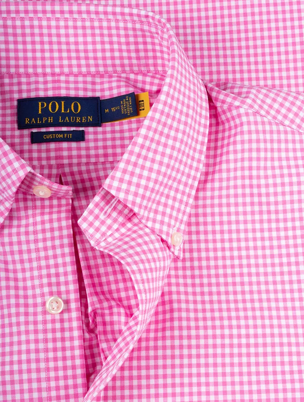Poplin Long Sleeve Sport Shirt Pink