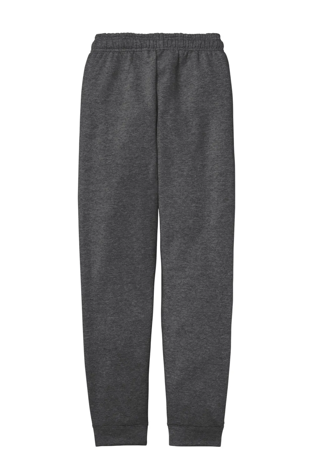 Port & Company Mens Core Fleece Jogger Sweatpants w/ Pockets - Heather Dark Grey