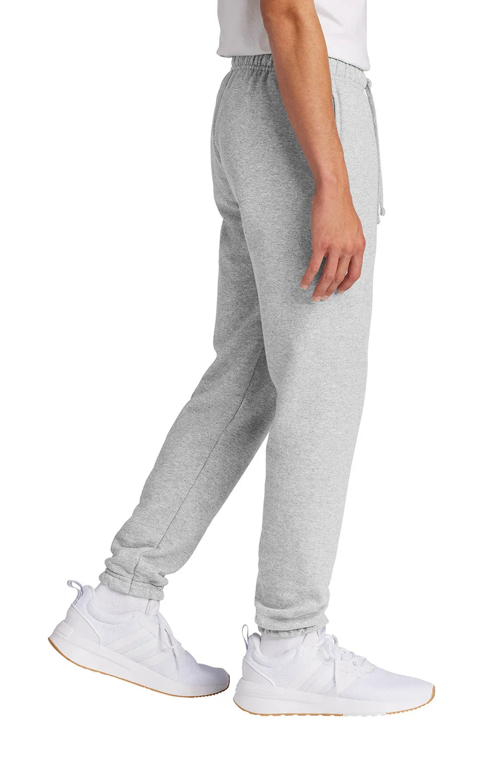 Port & Company Mens Core Fleece Sweatpants w/ Pockets - Ash Grey
