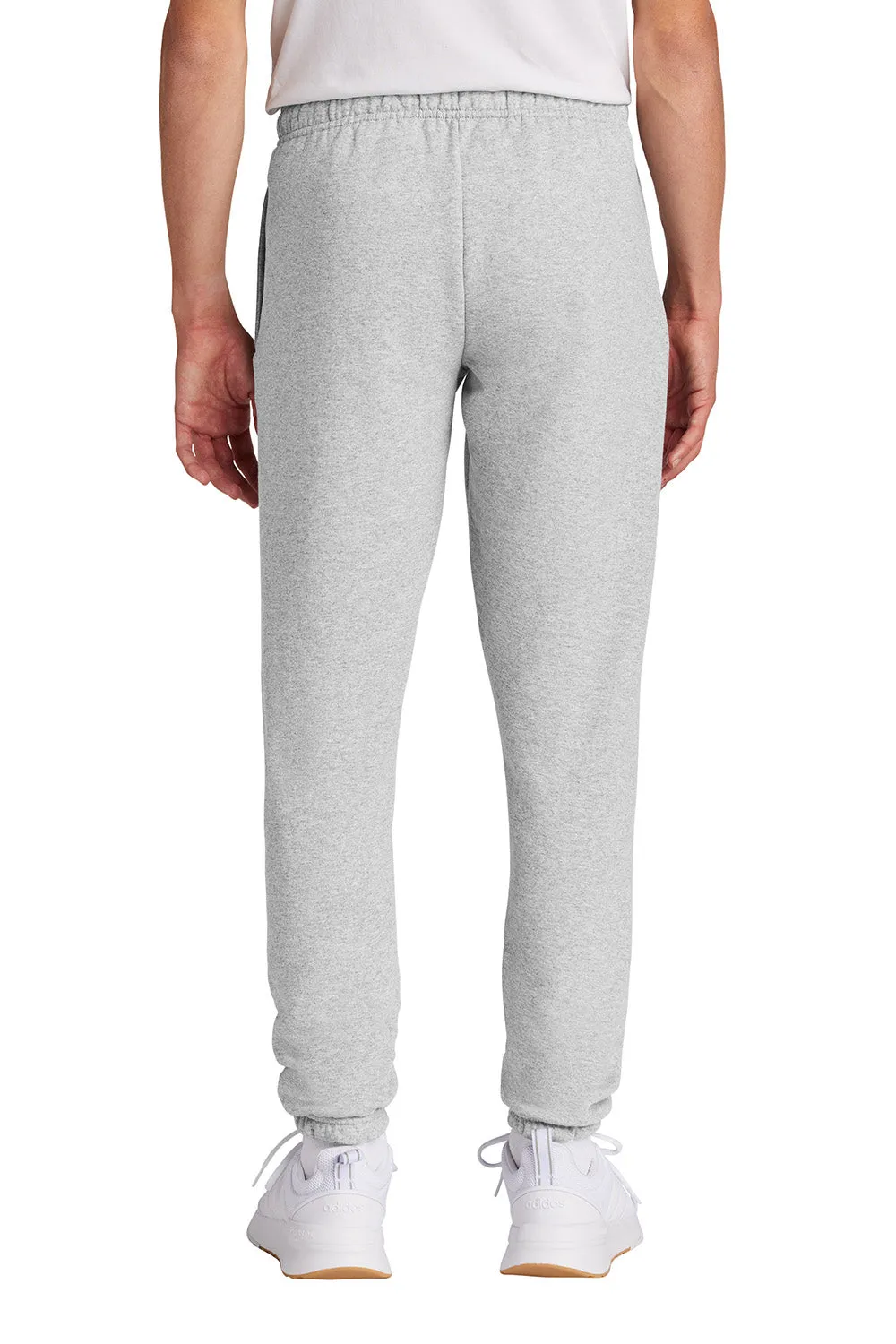 Port & Company Mens Core Fleece Sweatpants w/ Pockets - Ash Grey