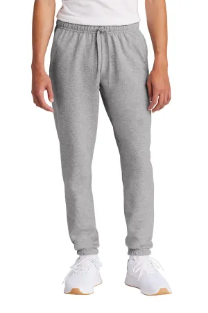 Port & Company Mens Core Fleece Sweatpants w/ Pockets - Heather Grey