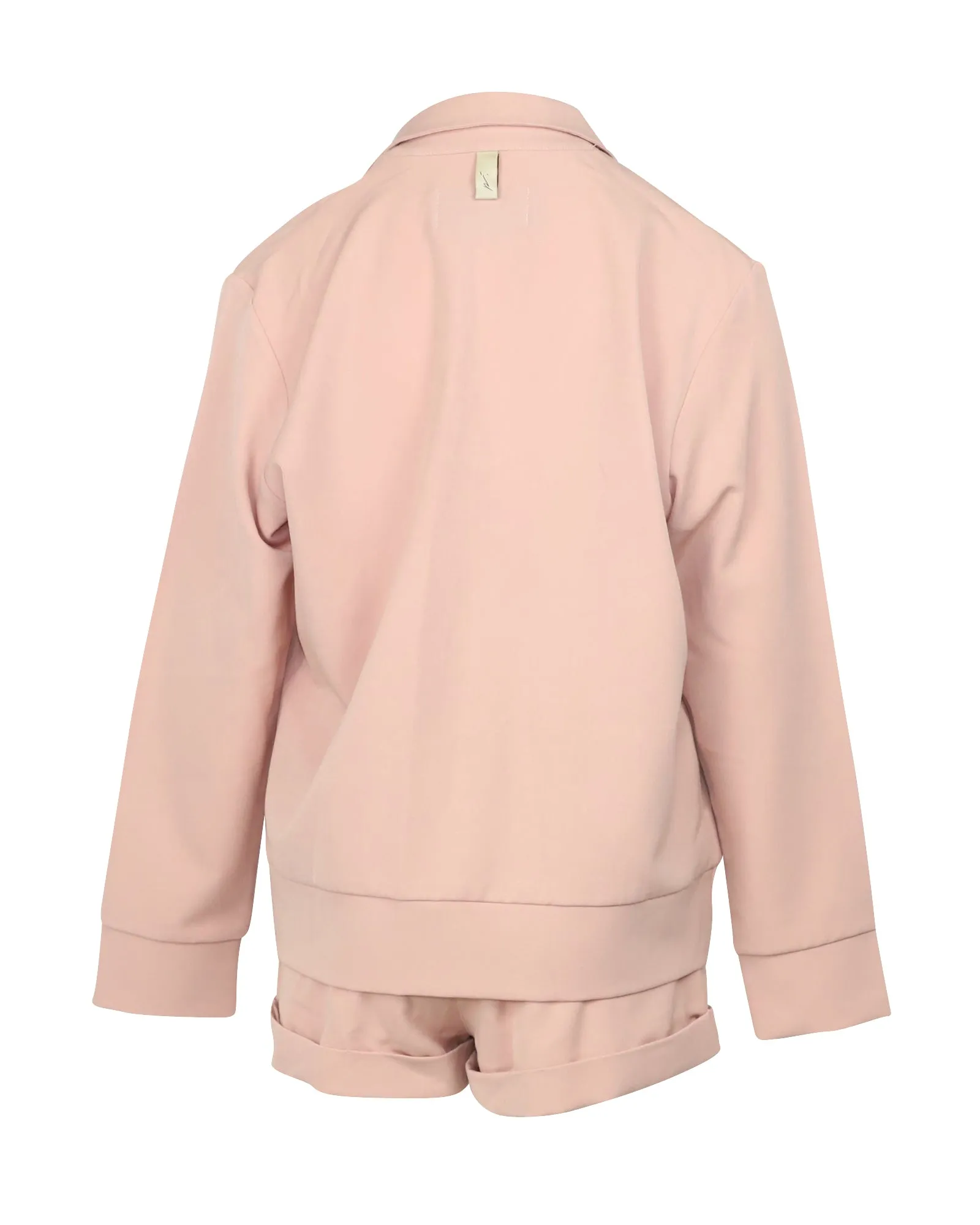 Prevu Sweater and Short Set in Pink Polyester