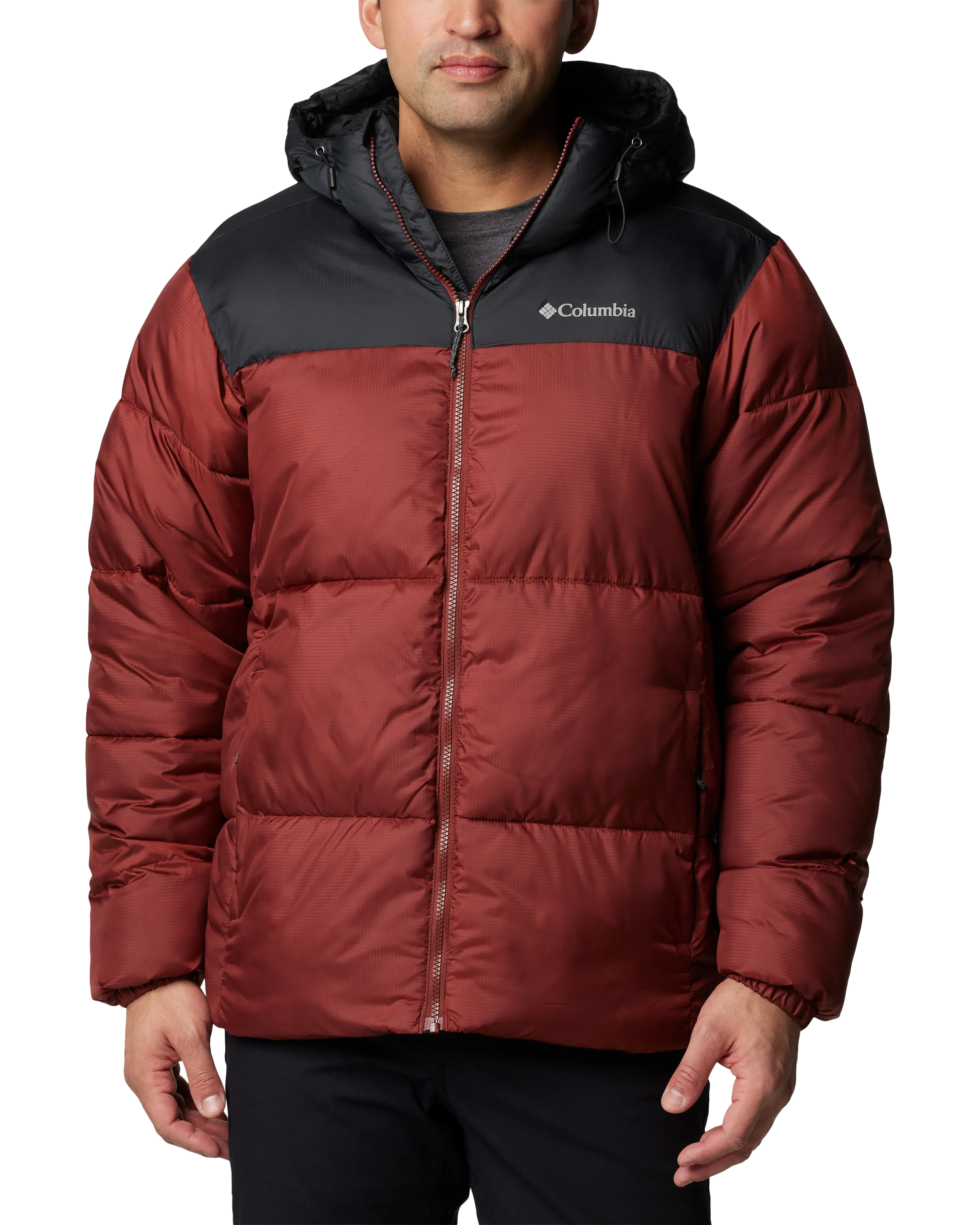 Puffect II Hooded Jacket in Spice & Black